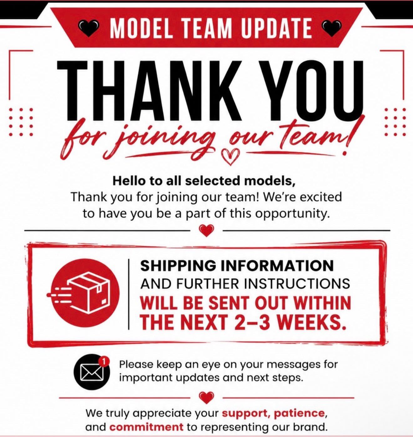Model for our duo weight gain